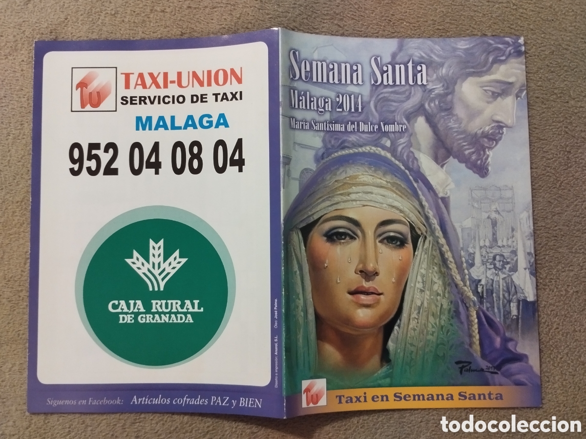 Folletos de turismo: Programa / itinerario Semana Santa M&aacute;laga 2014