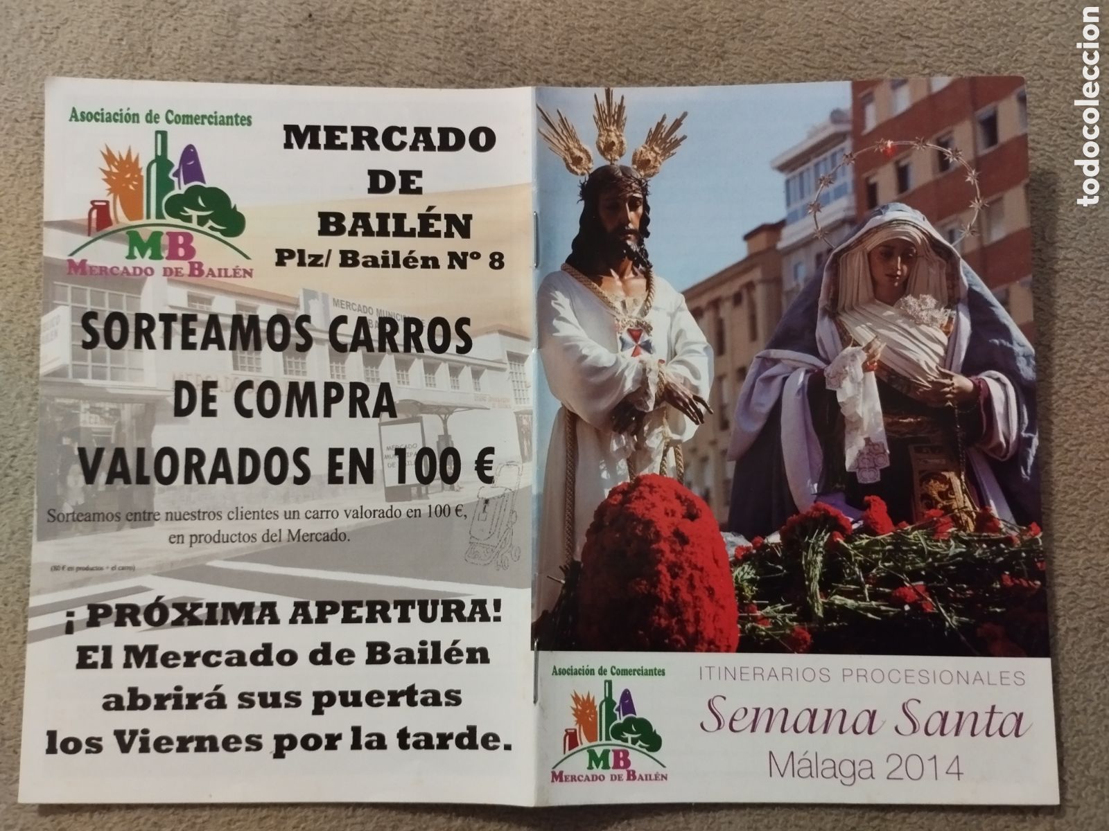 Folletos de turismo: Programa / itinerario Semana Santa M&aacute;laga 2014