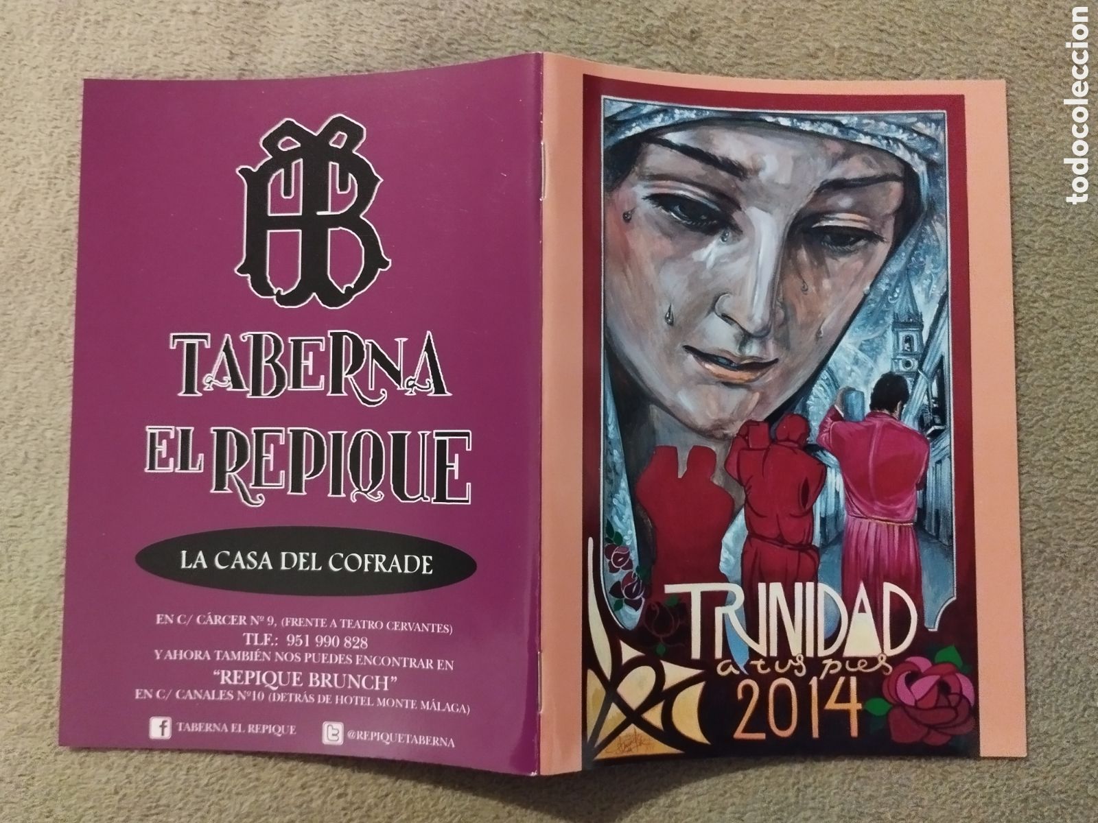 Folletos de turismo: Programa/ itinerario Semana Santa M&aacute;laga 2014