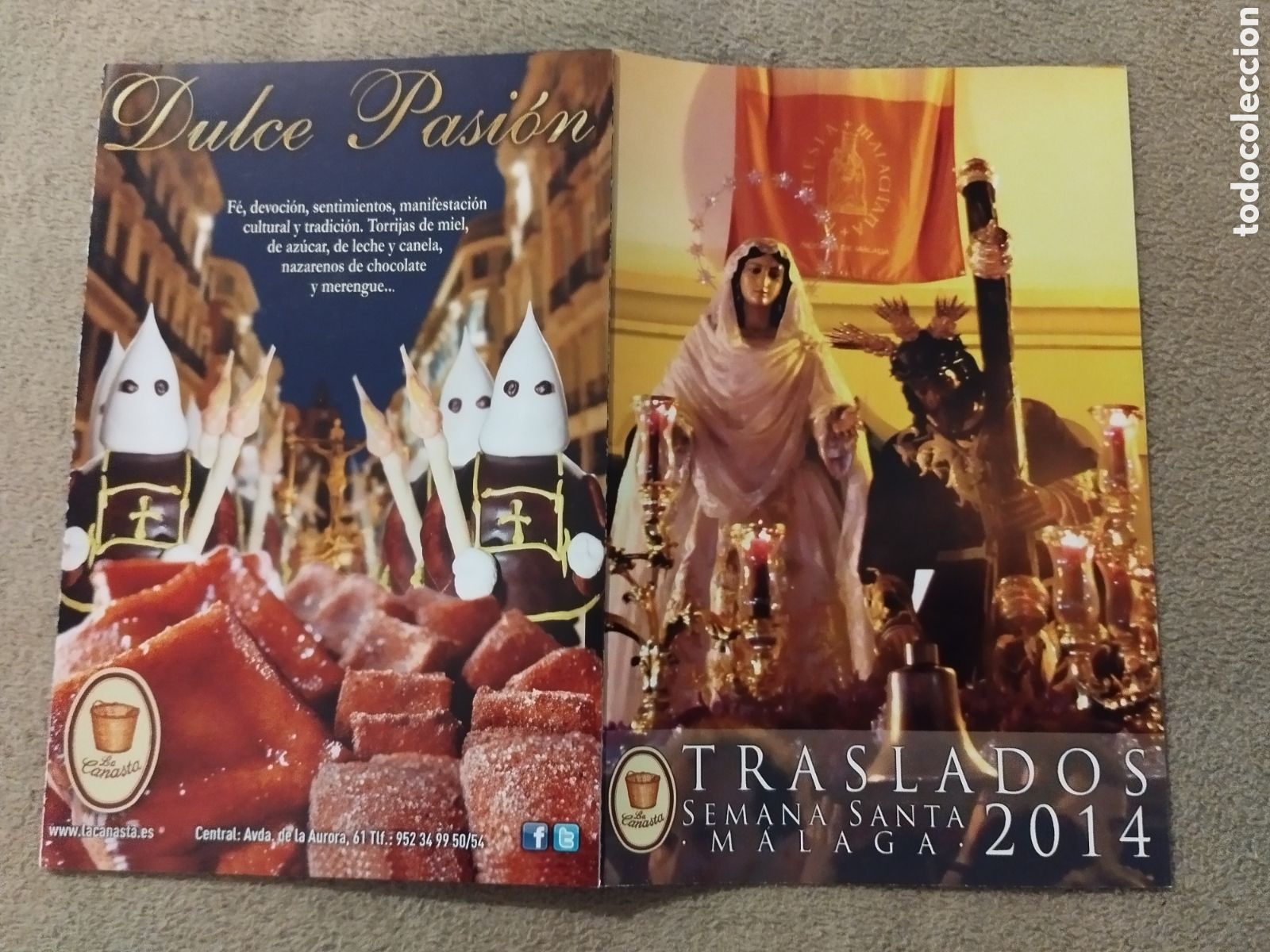 Folletos de turismo: Programa / itinerario Semana Santa M&aacute;laga 2014