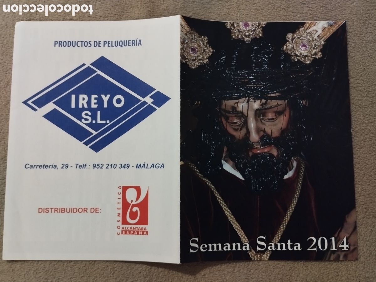 Folletos de turismo: Programa / itinerario Semana Santa M&aacute;laga 2014