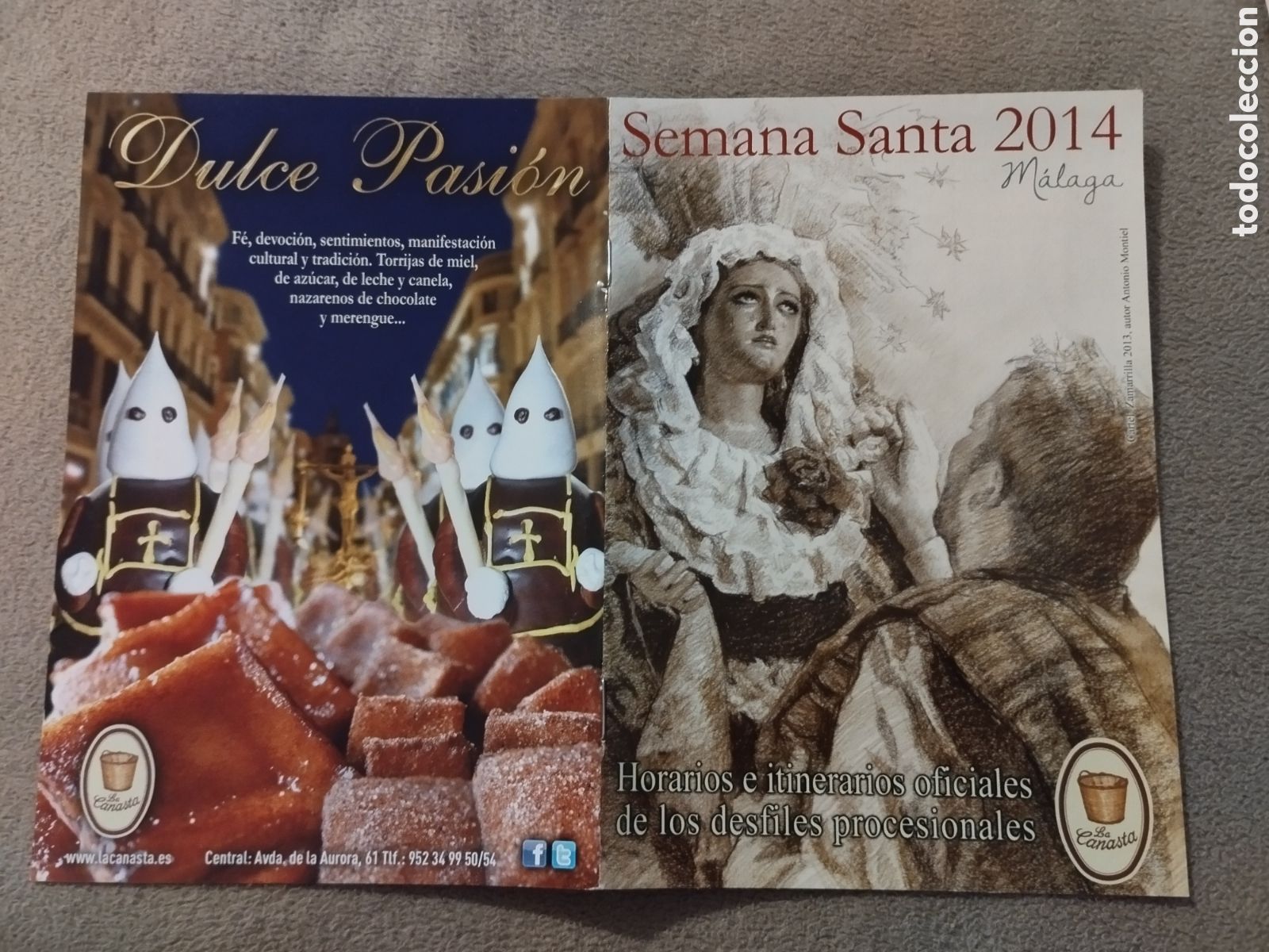 Folletos de turismo: Programa / itinerario Semana Santa M&aacute;laga 2014