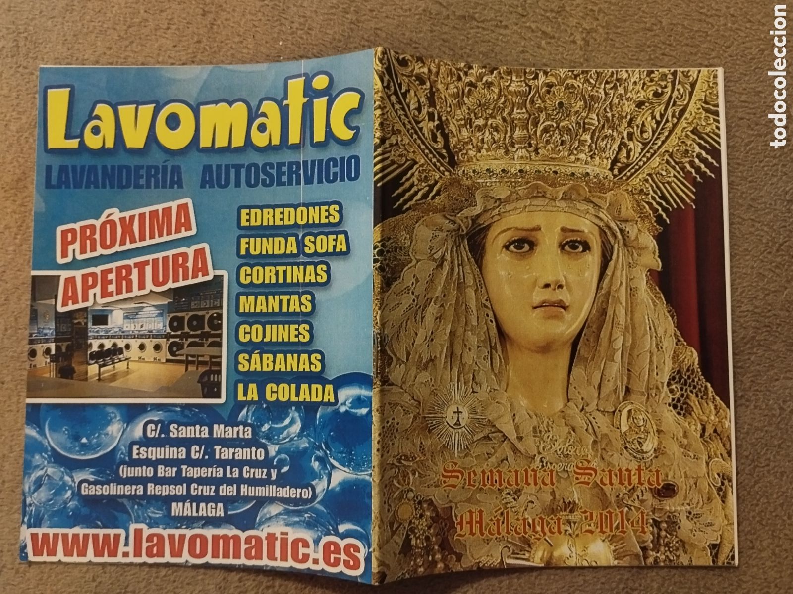 Folletos de turismo: Programa / Itinerario Semana Santa M&aacute;laga 2014