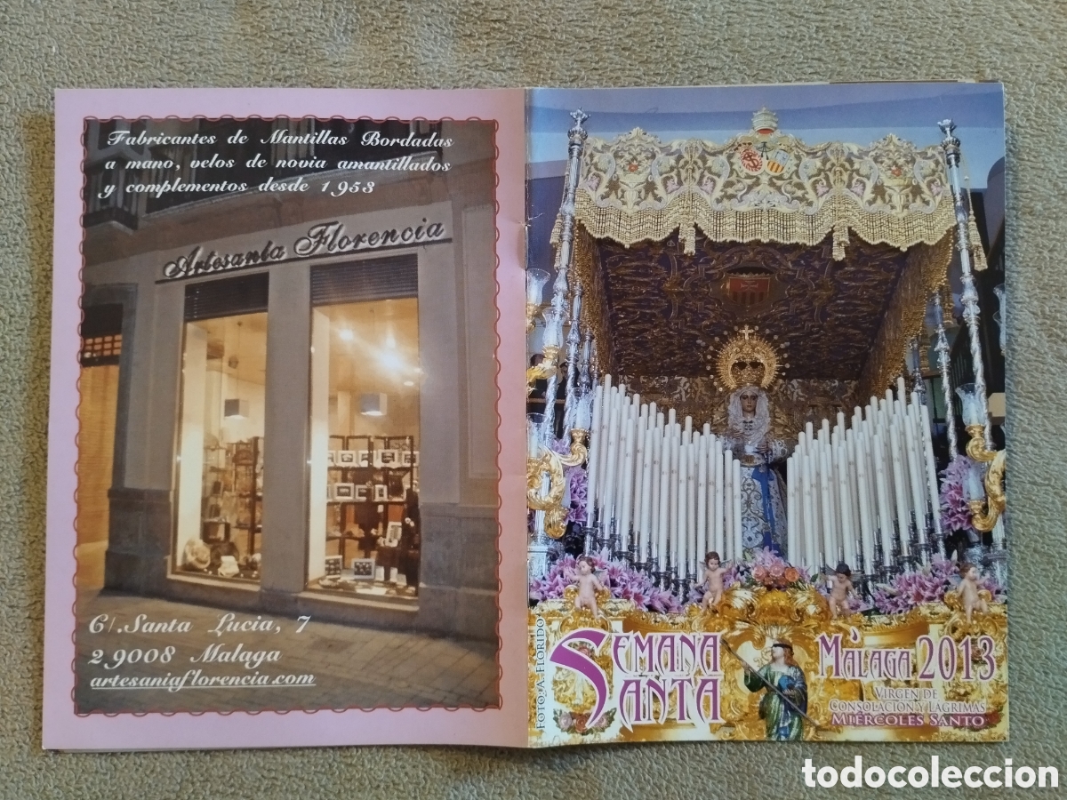 Folletos de turismo: Programa / itinerario Semana Santa M&aacute;laga 2013