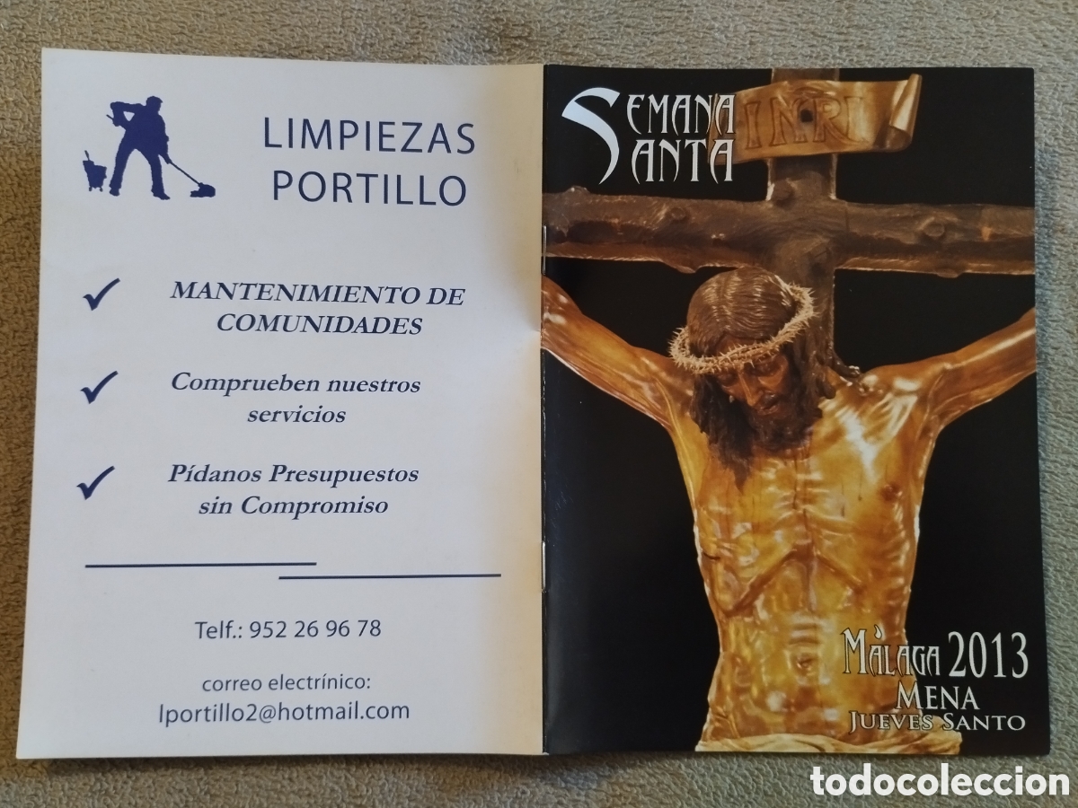 Folletos de turismo: Programa / itinerario Semana Santa M&aacute;laga 2013