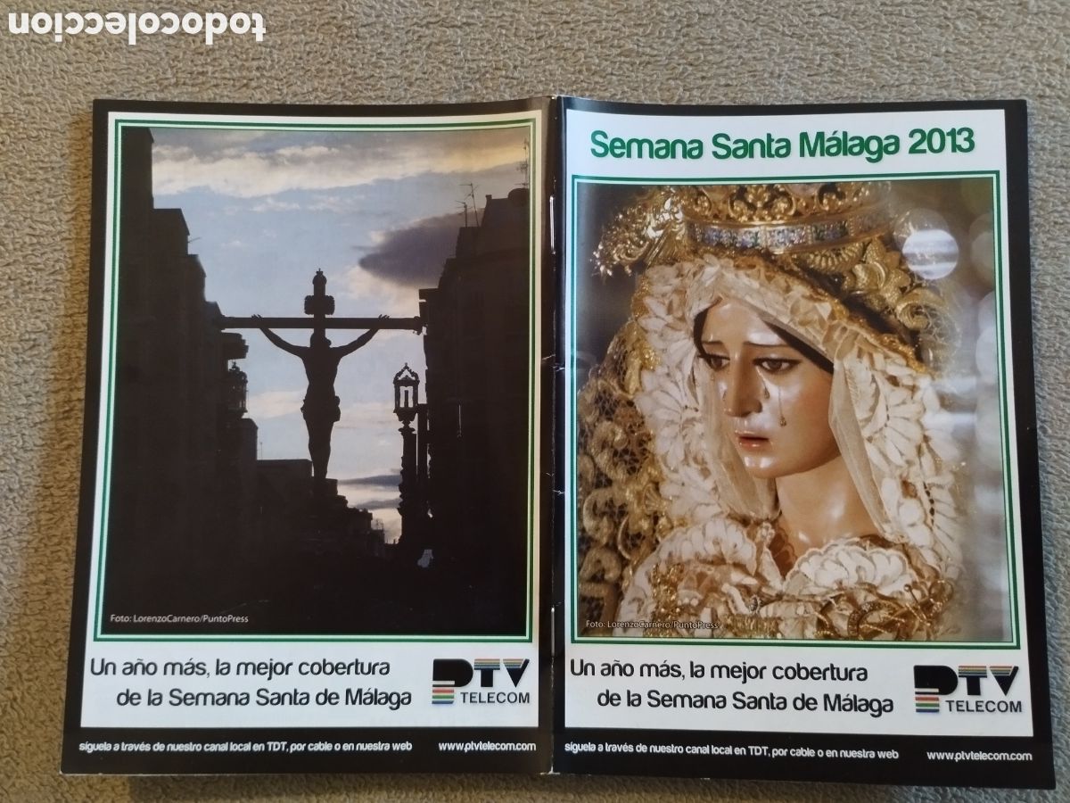 Folletos de turismo: Programa / itinerario Semana Santa M&aacute;laga 2013