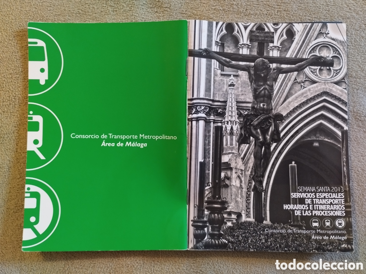 Folletos de turismo: Programa / itinerario Semana Santa M&aacute;laga 2013