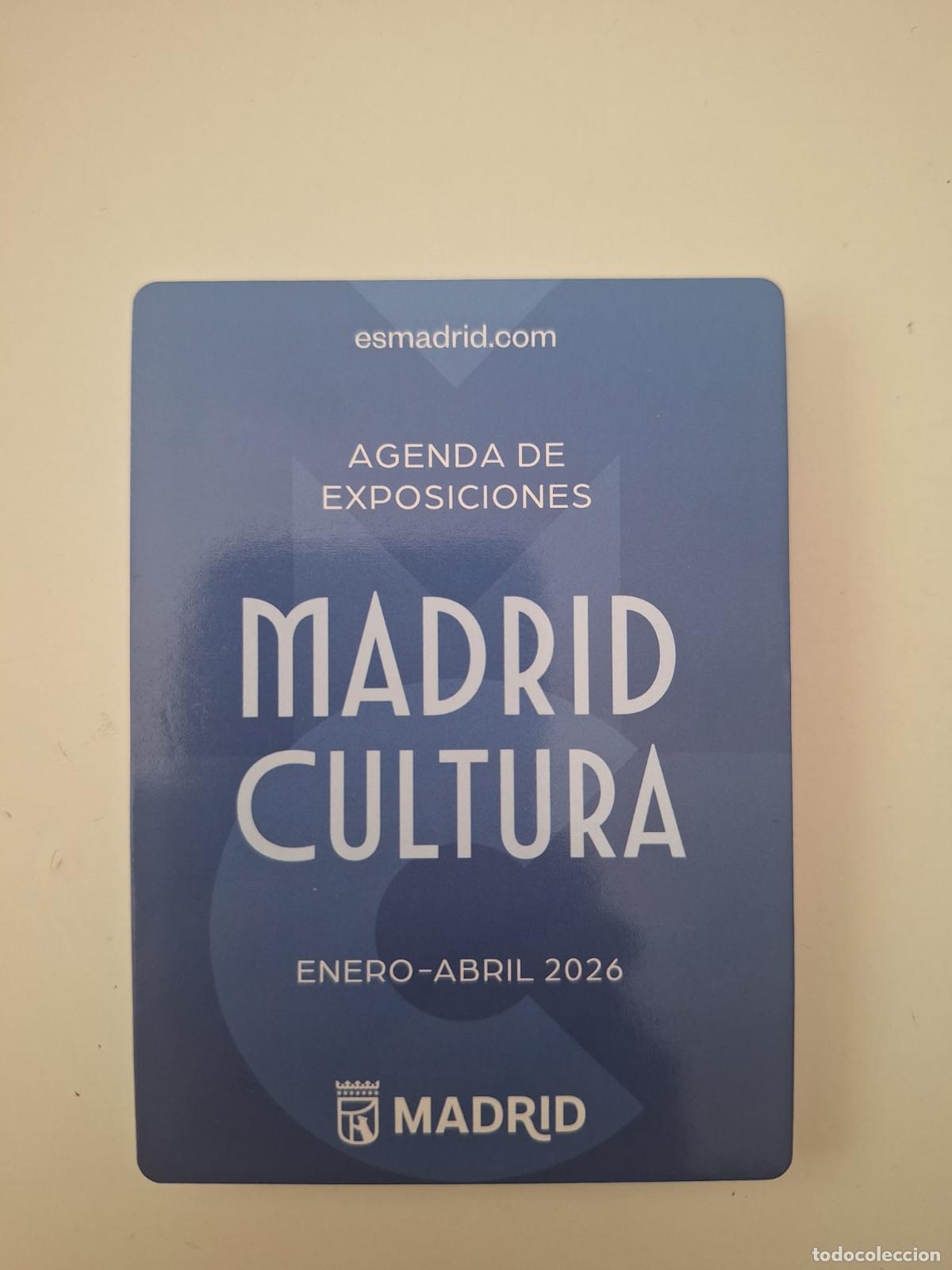 Folhetos de turismo: Programaci&oacute;n Madrid Cultura Agenda de exposiciones Enero-Abril 2026 - Madrid Turismo Arte