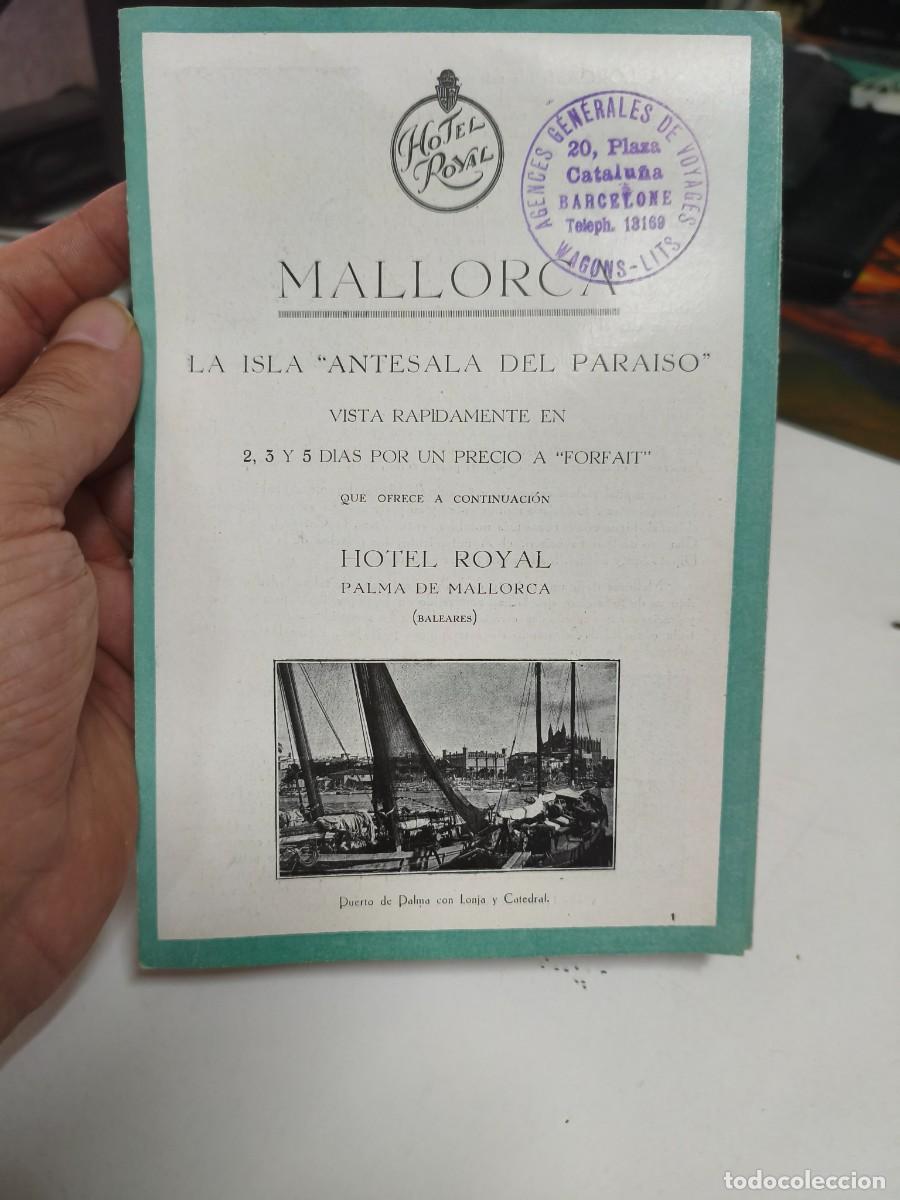 Folletos de turismo: FOLLETO TURISTICO HOTEL ROYAL. PALMA DE MALLORCA. 5 PAGINAS.