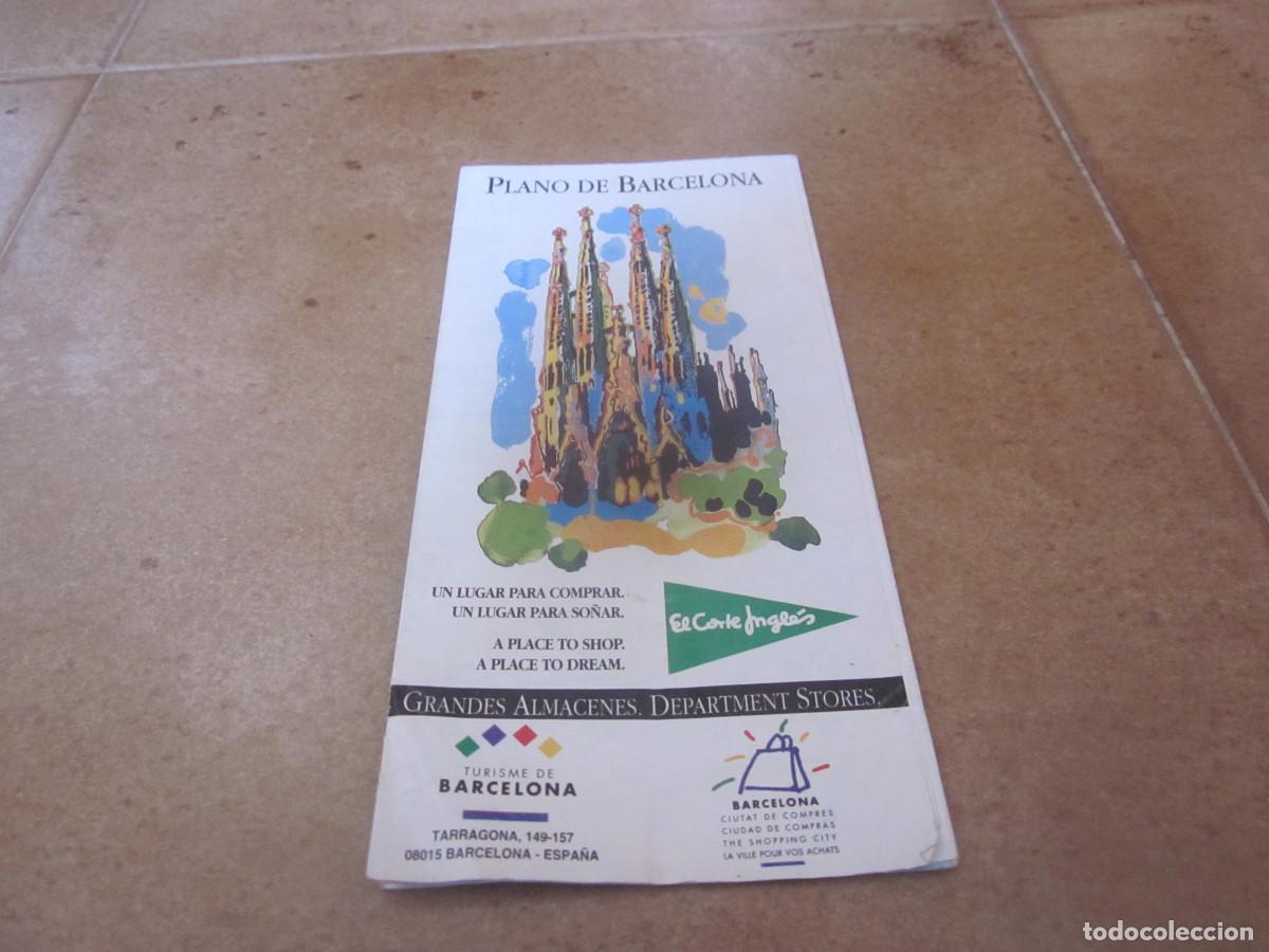 Folletos de turismo: PLANO DE BARCELONA EL CORTE INGLES - A&Ntilde;OS 90