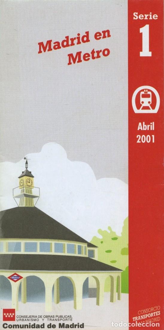 Folletos de turismo: Folleto Madrid en Metro. Abril 2001
