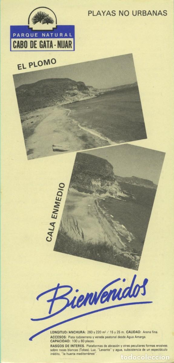 Folletos de turismo: 3 Folletos diferentes del Parque natrual Cabo de Gata. N&iacute;jar