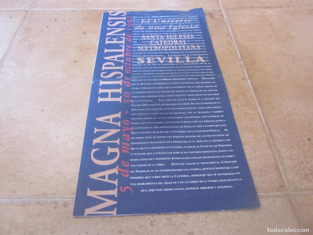 Folletos de turismo: FOLLETO MAGNA HISPALENSIS 5 MAYO 30 OCTUBRE 1992