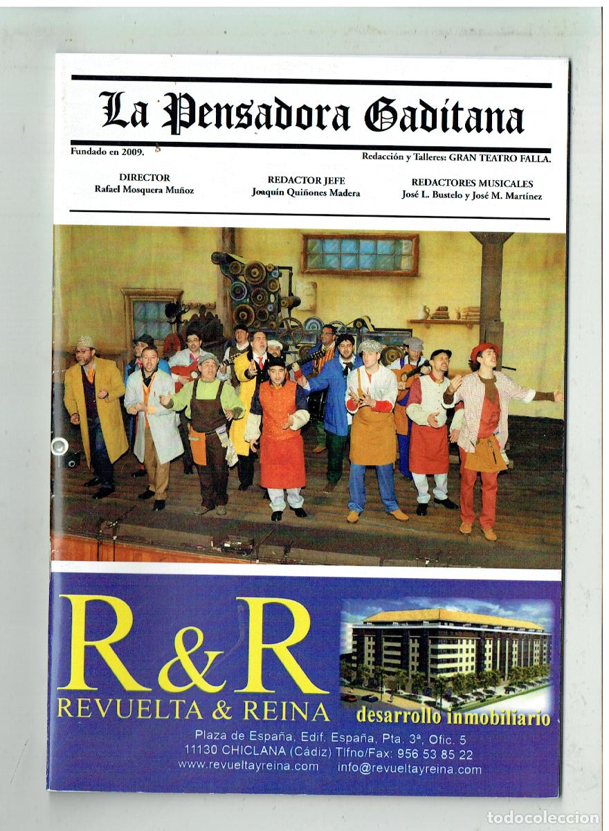 Folletos de turismo: LA PENSADORA GADITANA. REVISTA CARNAVALES DE C&Aacute;DIZ. (Z/34.1)
