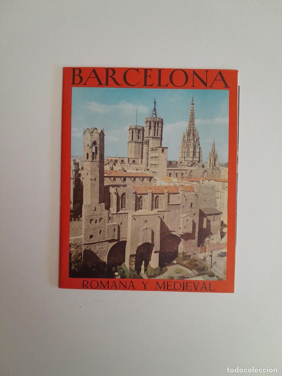 Folletos de turismo: GU&Iacute;A TUR&Iacute;STICA DE LA BARCELONA ROMANA Y MEDIEVAL (BARCELONA, 1965)