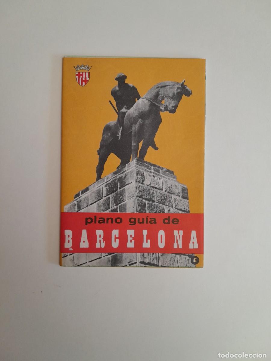 Folletos de turismo: PLANO GU&Iacute;A DE BARCELONA (BARCELONA, 1965)