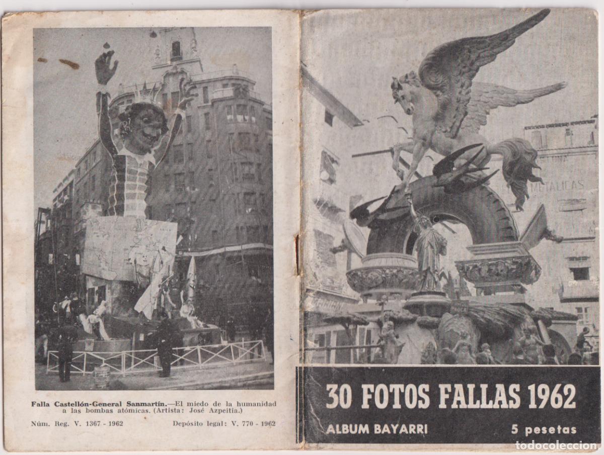 Folletos de turismo: LIBRITO CON 30 FOTOS FALLAS ALBUM BAYARRI 1962