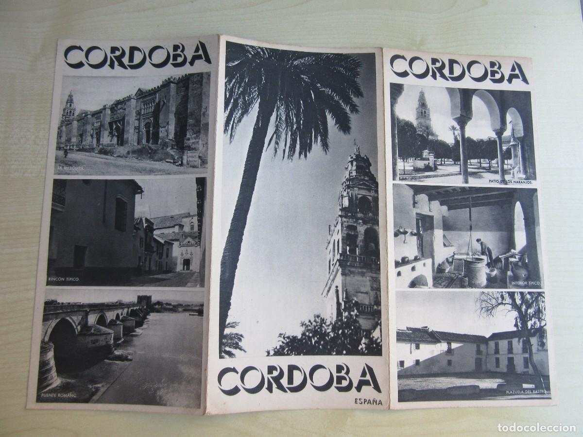Folletos de turismo: Folleto Tur&iacute;stico de C&oacute;rdoba (tr&iacute;ptico) Editado por la Direcci&oacute;n General de Turismo hacia 1940