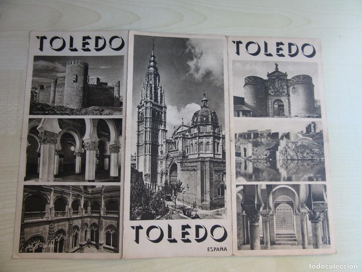 Folletos de turismo: Folleto Tur&iacute;stico de Toledo(tr&iacute;ptico) Editado por la Direcci&oacute;n General de Turismo hacia 1940