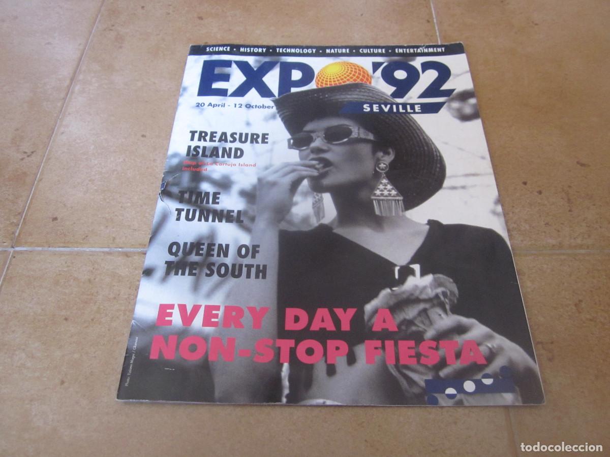 Folletos de turismo: FOLLETO GRANDE EXPO 92 SEVILLA - EVERY DAY A NON-STOP FIESTA