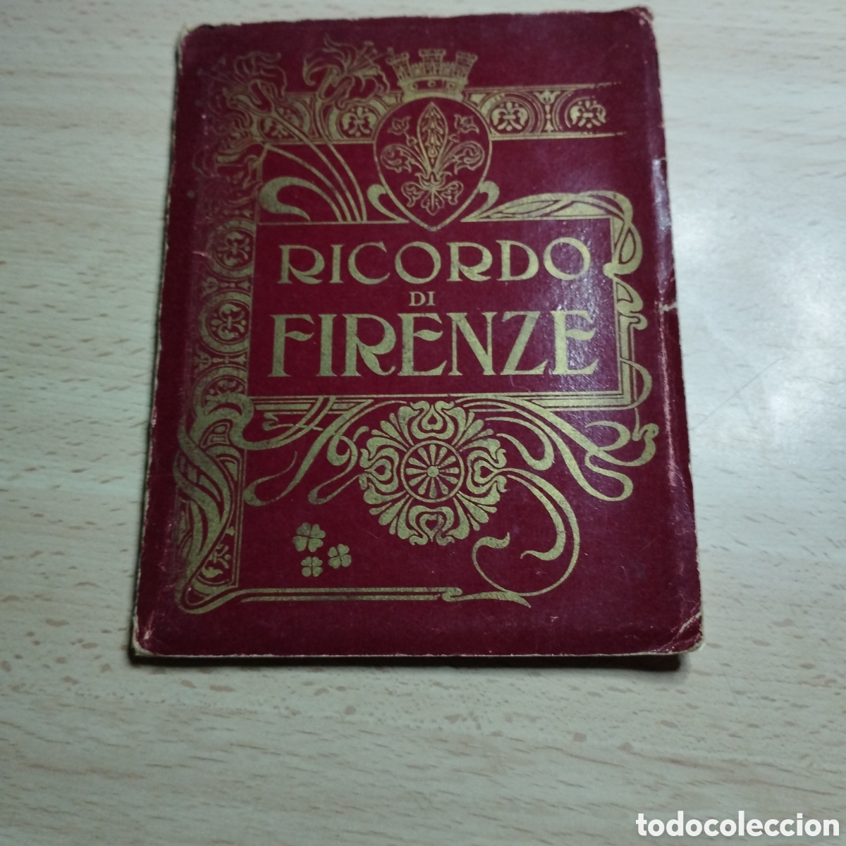 Folletos de turismo: Librito, vistas y mapa ( Florencia) . Ricordo di Firenze. Libreta Carlo Pratesi.