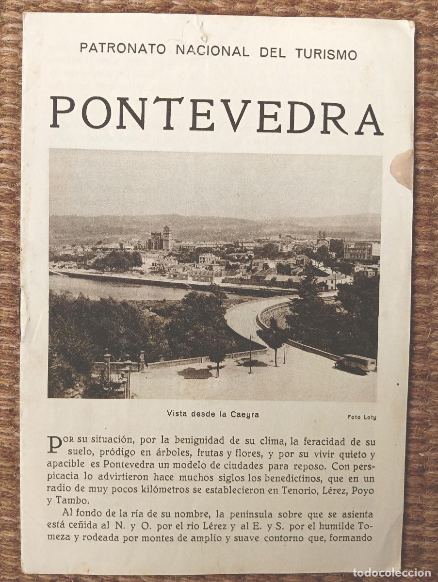Folletos de turismo: PONTEVEDRA - PATRONATO NACIONAL DE TURISMO