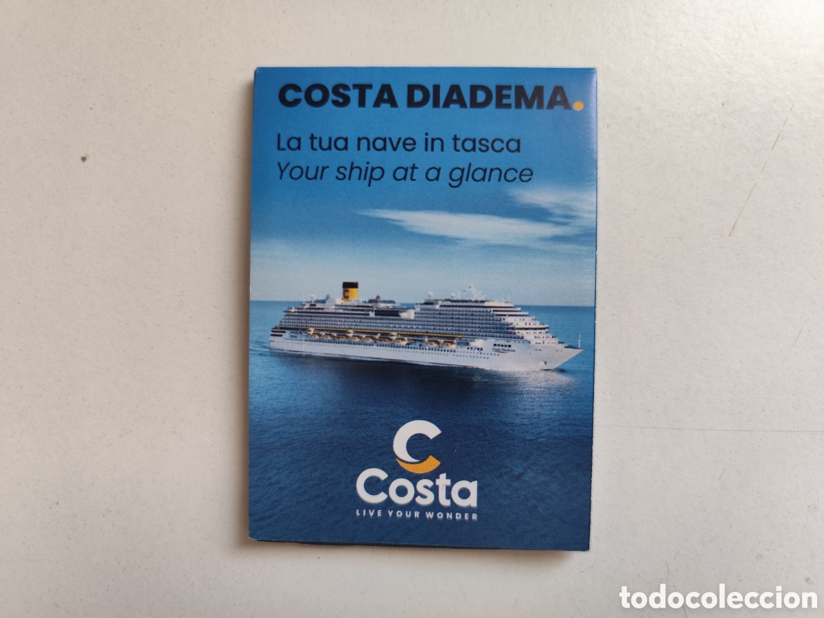 Folletos de turismo: Crucero Costa Diadema. Folleto plano de Cubiertas. Barco