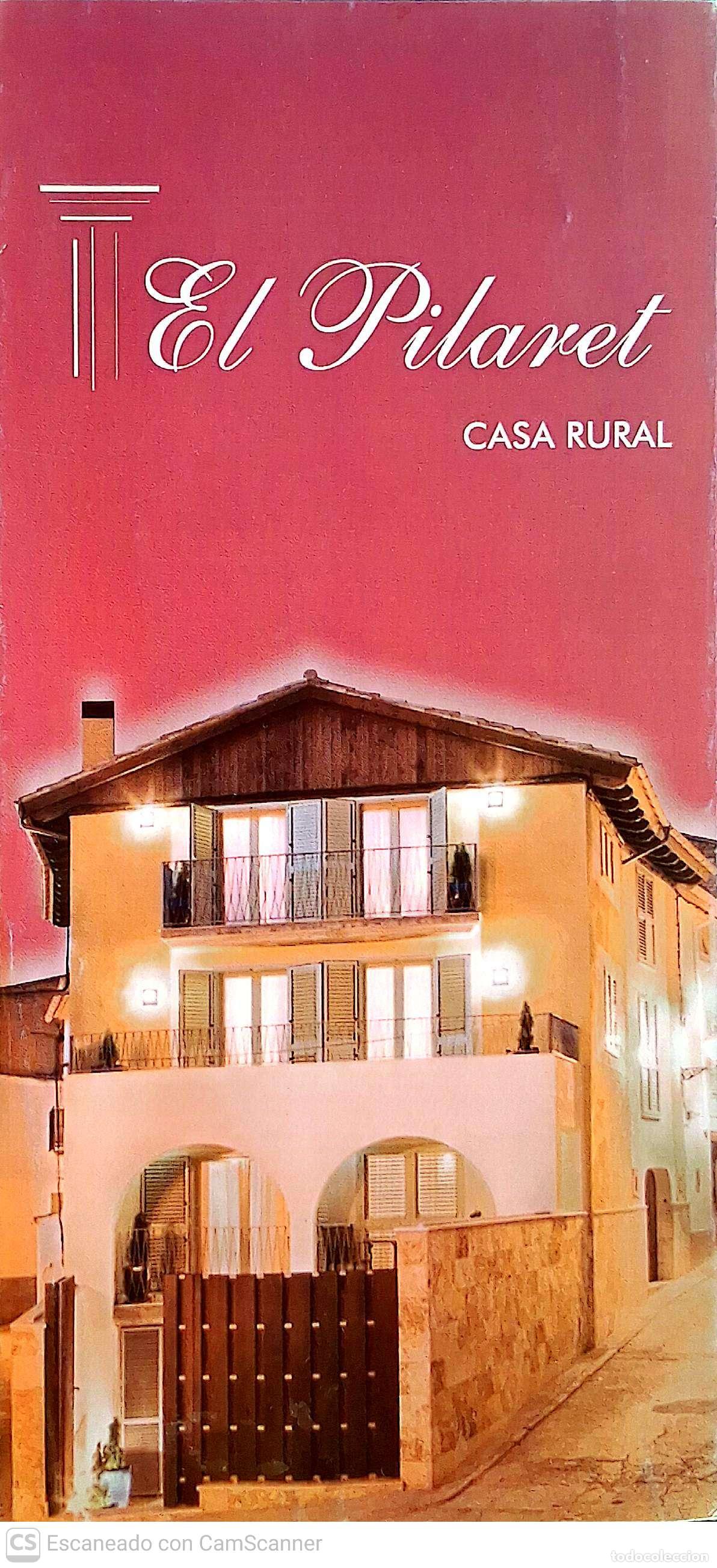 Folletos de turismo: Azanuy. Casa Rural EL PILARET. Desplegable en 4 rect&aacute;ngulos.