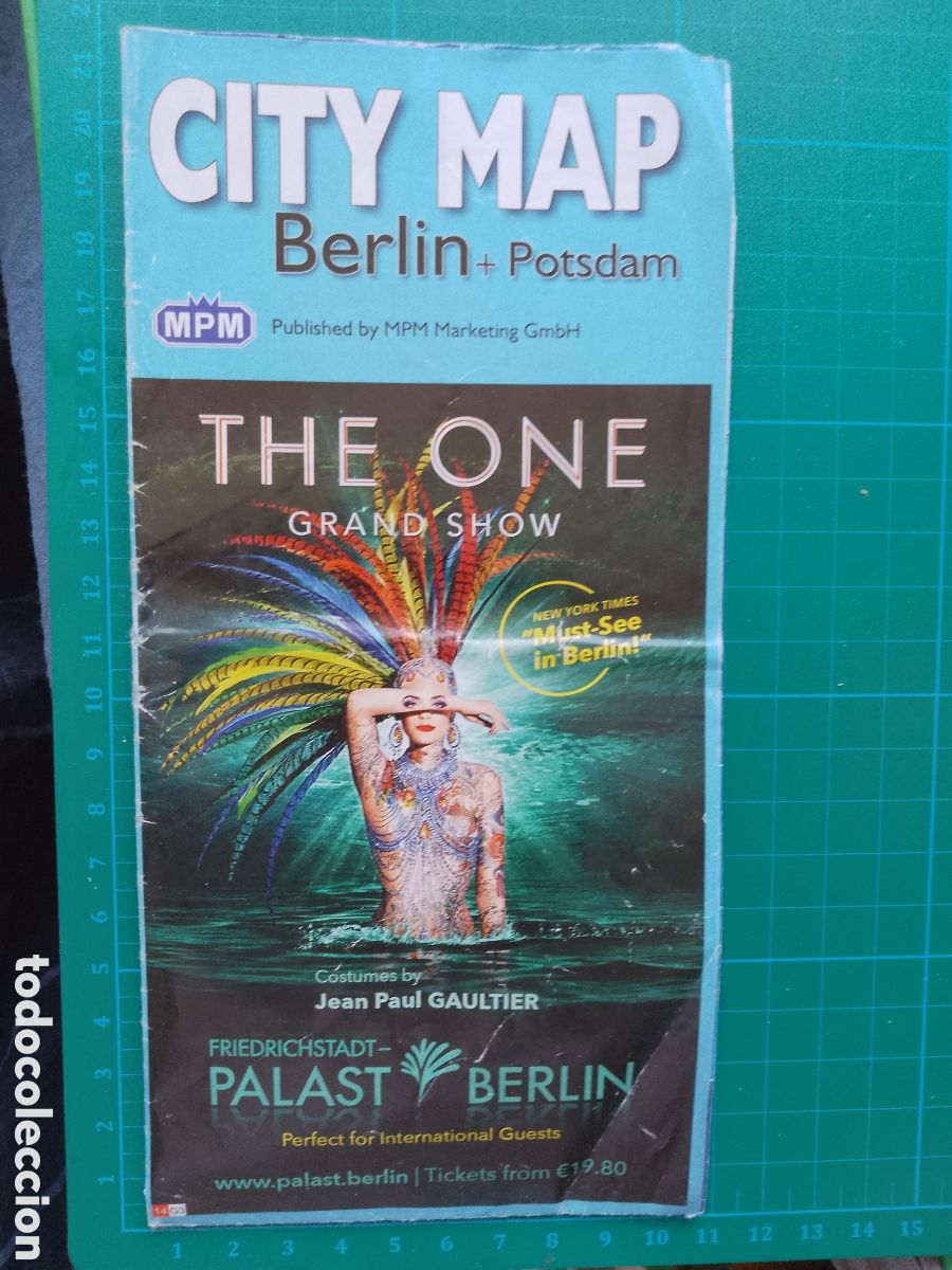 Folhetos de turismo: BERLIN + POSTDAM . CITY MAP . MAPA