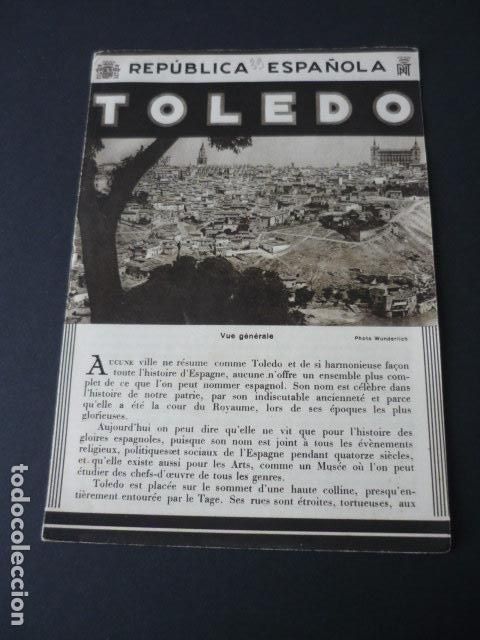 Folhetos de turismo: TOLEDO ANTIGUO FOLLETO TURISTICO SEGUNDA REPUBLICA ESPA&Ntilde;OLA