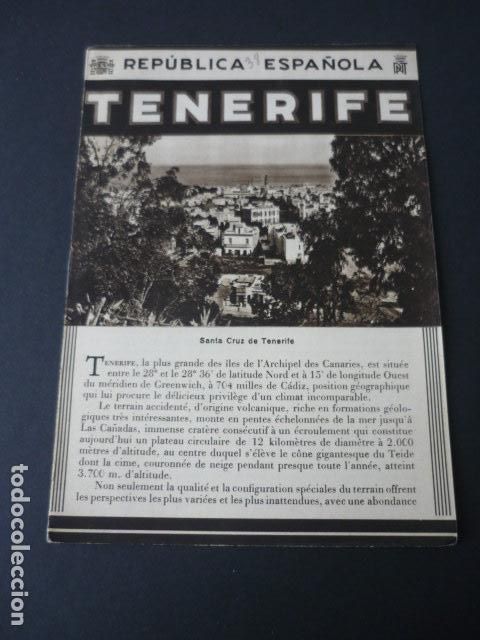 Brochures de tourisme: TENERIFE ANTIGUO FOLLETO TURISTICO SEGUNDA REPUBLICA ESPA&Ntilde;OLA