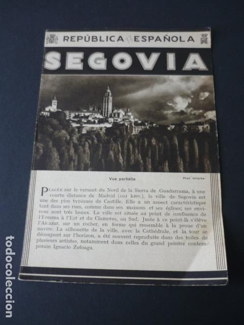 Brochures de tourisme: SEGOVIA ANTIGUO FOLLETO TURISTICO SEGUNDA REPUBLICA ESPA&Ntilde;OLA