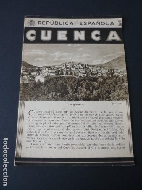 Brochures de tourisme: CUENCA ANTIGUO FOLLETO TURISTICO SEGUNDA REPUBLICA ESPA&Ntilde;OLA