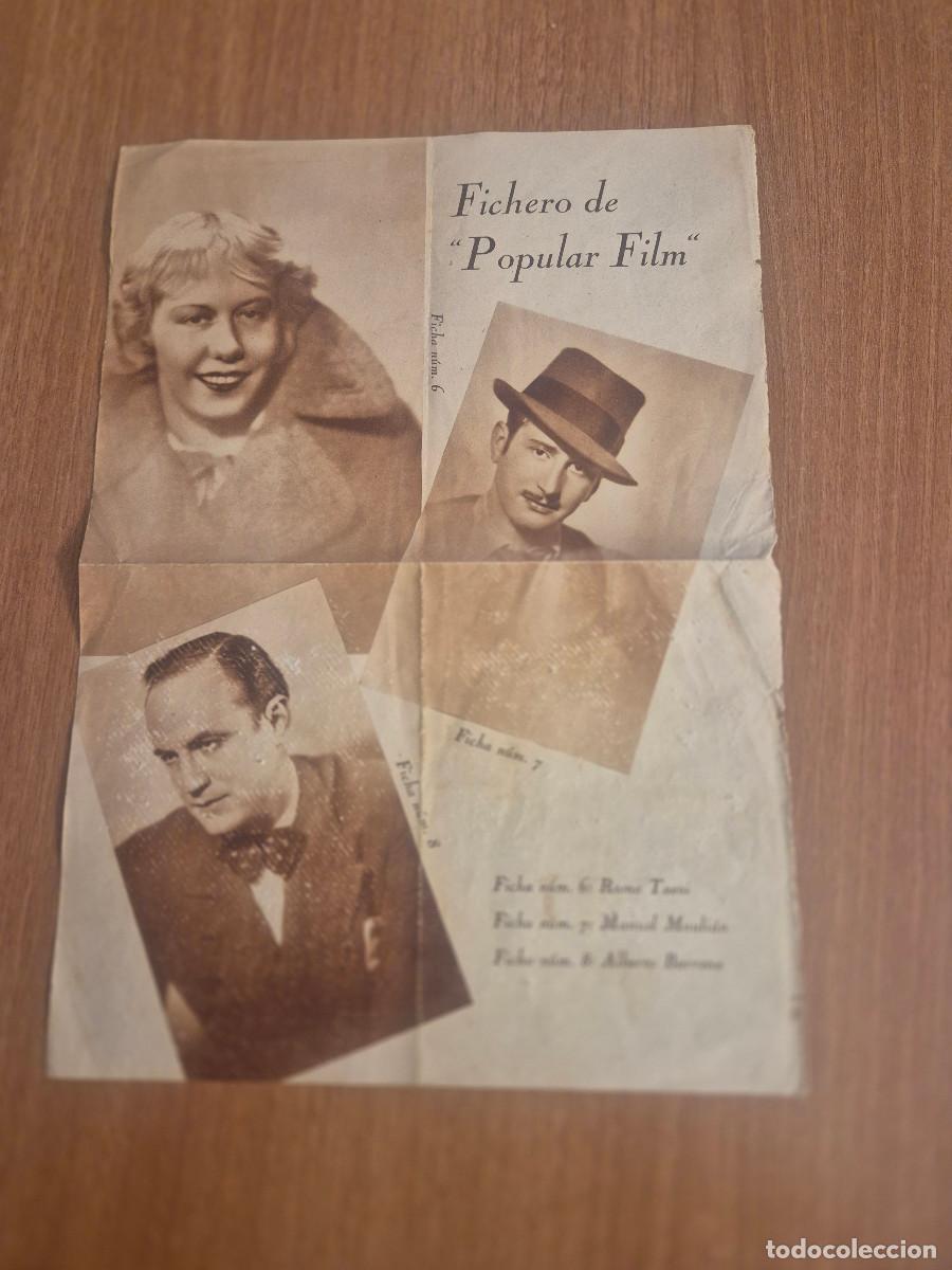 Folletos de turismo: ANTIGUO FICHERO DE POPULAR FILM.