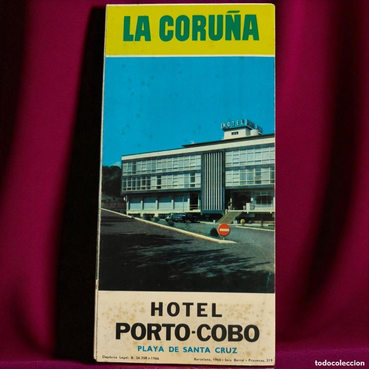 Folletos de turismo: LA CORU&Ntilde;A &middot; PLAYA DE SANTA CRUZ &mdash; FOLLETO ORIGINAL 1966