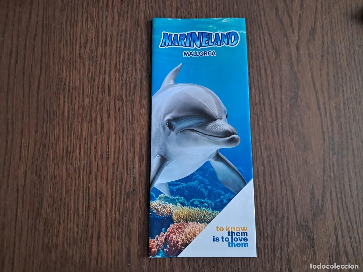 Folletos de turismo: folleto de turismo, Marineland, con horarios de bus y tarifas. Mallorca.