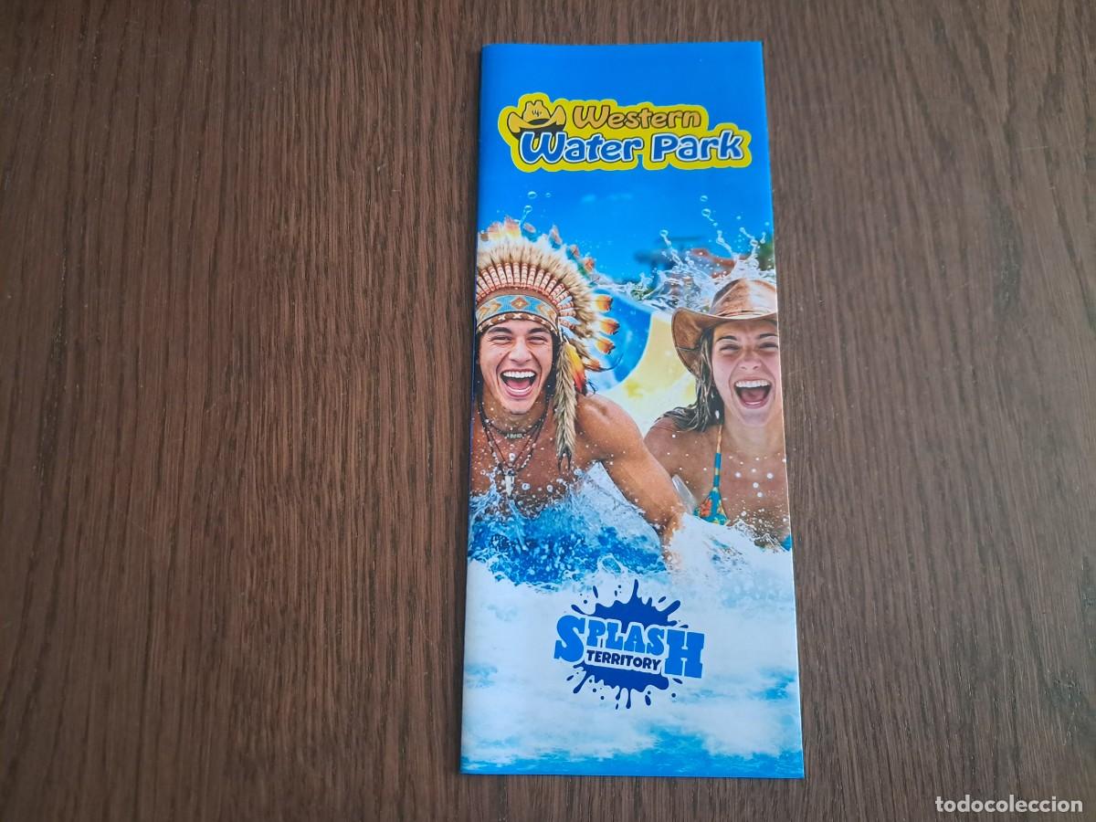 Folletos de turismo: folleto de turismo, western water park, con horarios de bus. Mallorca.