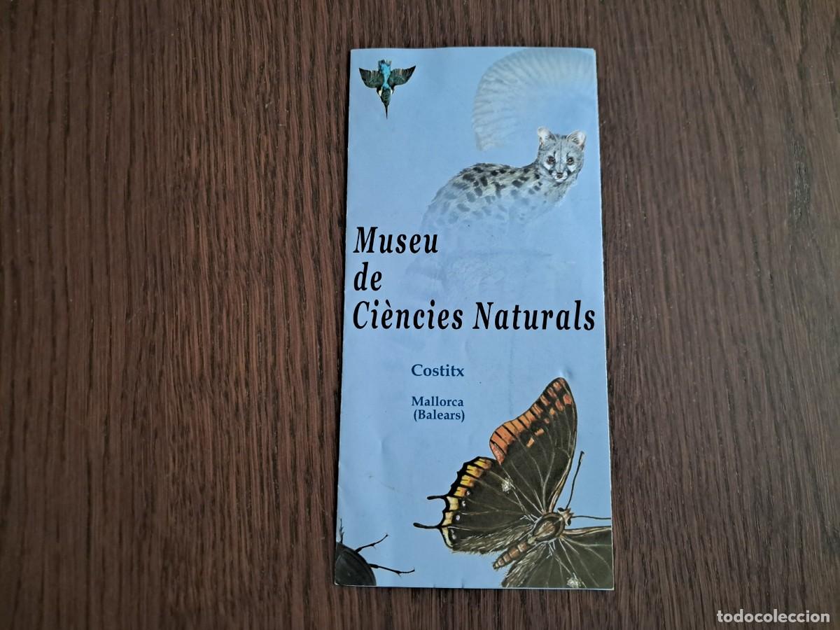 Folletos de turismo: folleto de turismo, museu de ci&egrave;ncies naturals, Costitx, Mallorca.