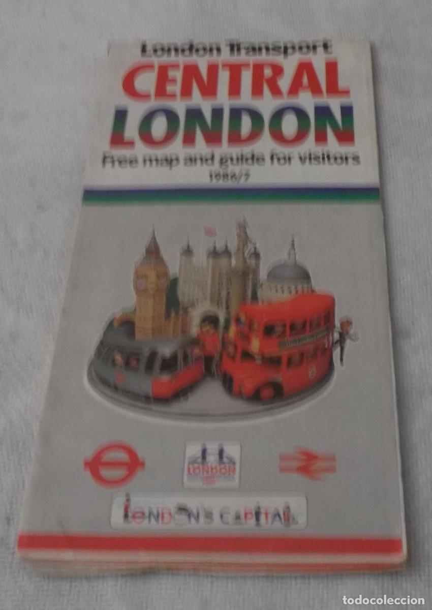 Tourismusbrosch&uuml;ren: folleto Transport central London con mapas y guia para visitantes