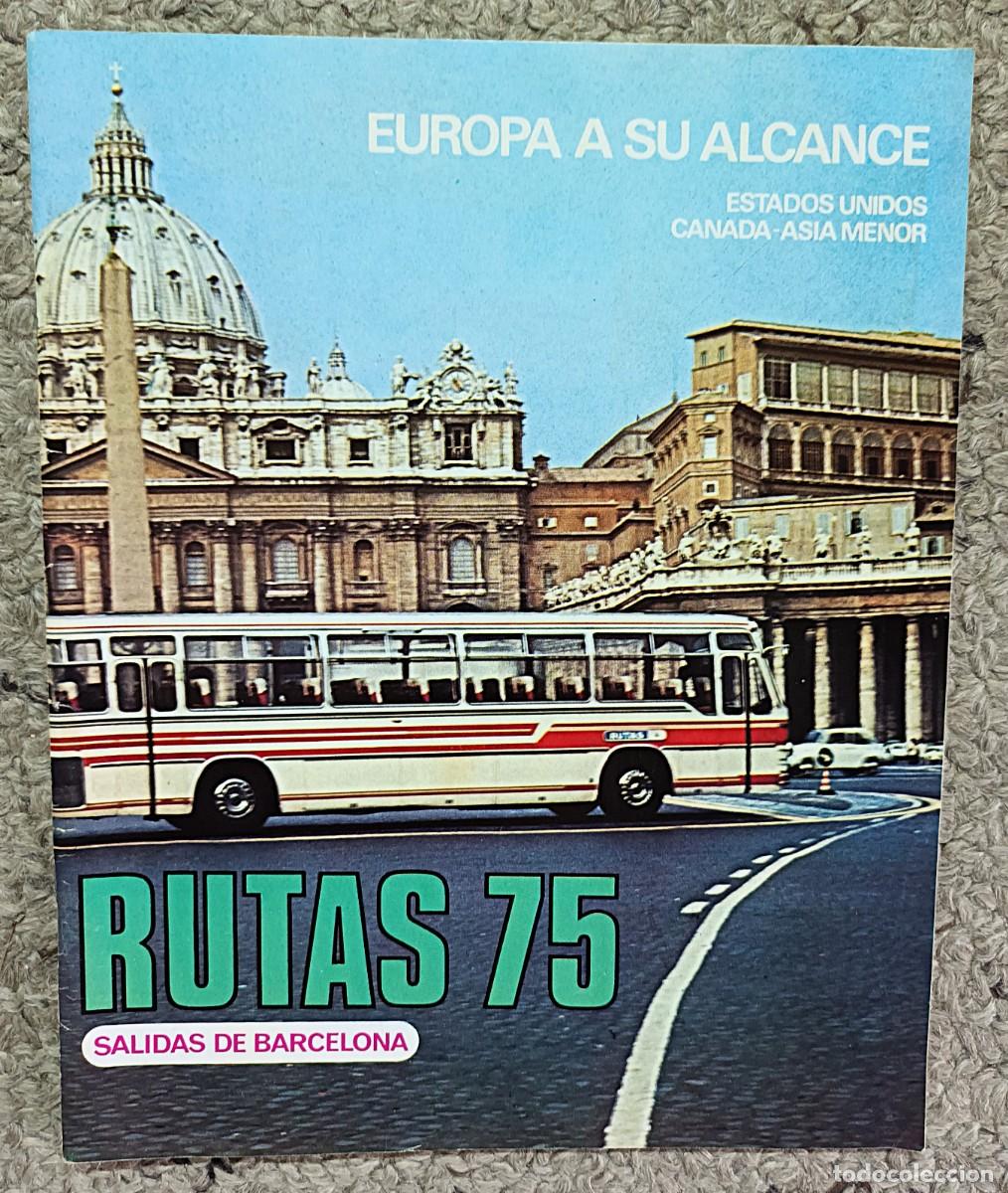Folletos de turismo: CAT&Aacute;LOGO RUTAS 75.VIAJES LEYCA