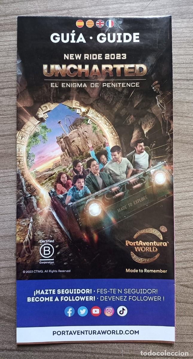 Folletos de turismo: Folleto guia parque tematico Port Aventura 2023 - Uncharted