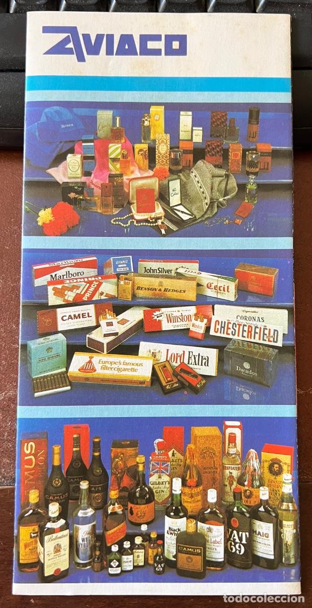 Folletos de turismo: Folleto de Aviaco(L&iacute;nea a&eacute;rea) - Cat&aacute;logo de productos de venta abordo - Tax Free - A&ntilde;os 80