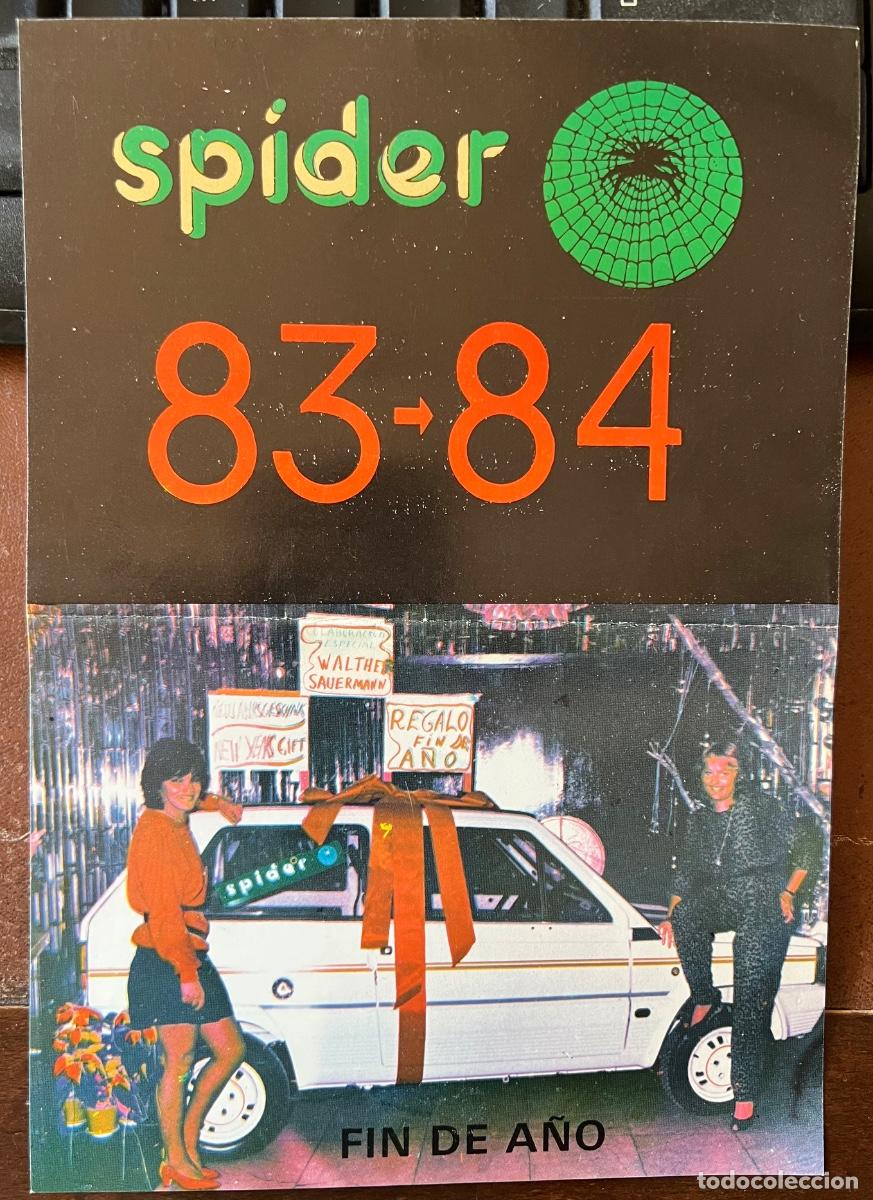 Folletos de turismo: Folleto de mano Discoteca Spider - Sorteo coche Seat Panda - A&ntilde;o 1983