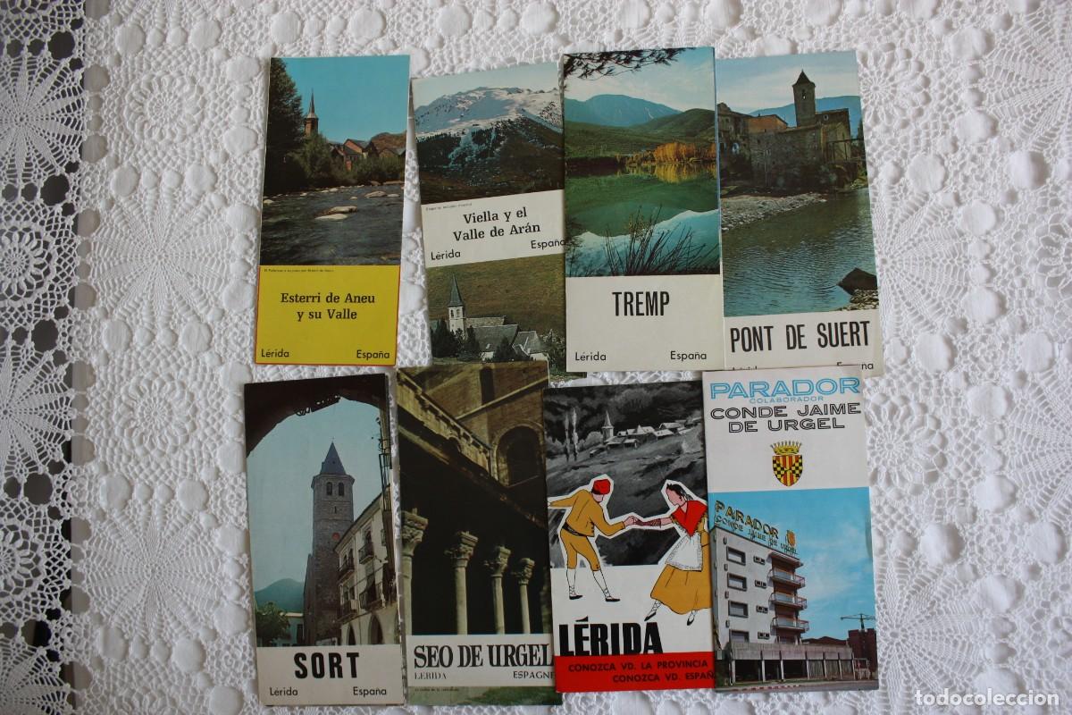 Folletos de turismo: NUEVE FOLLETOS TURISTICOS DE LERIDA