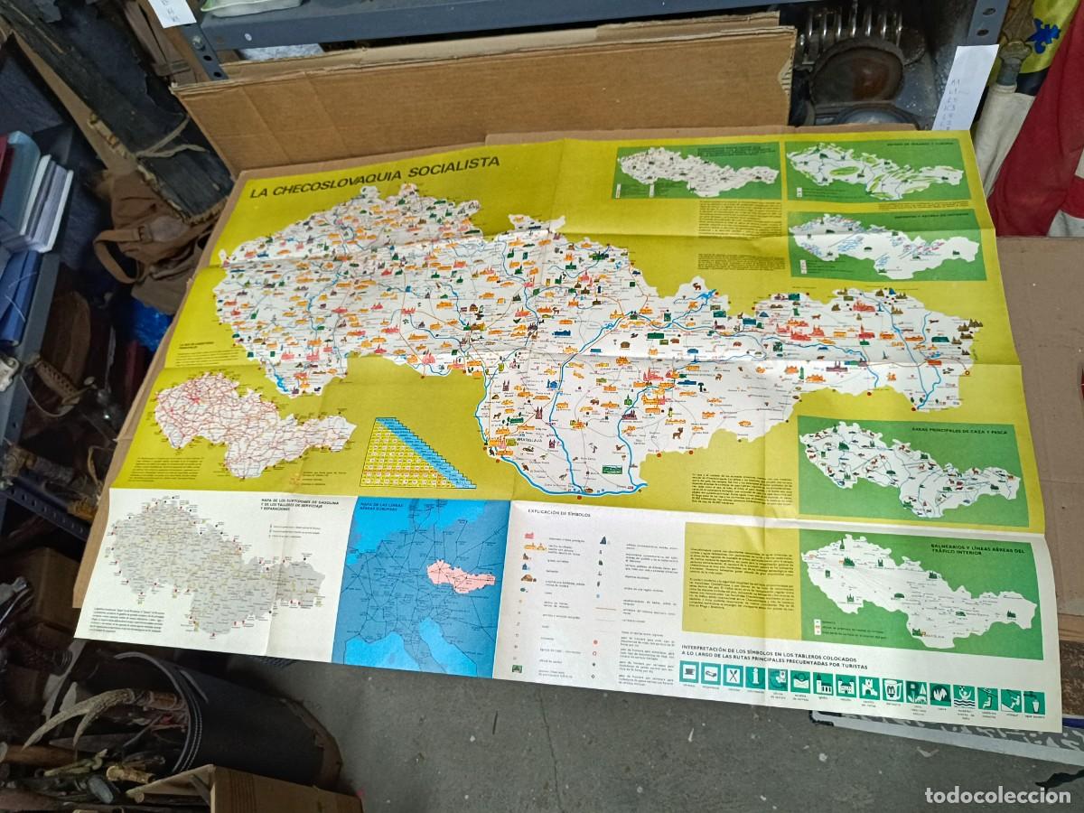 Folletos de turismo: ANTIGUO FOLLETO TURISTICO Y MAPA, CHECOSLOVAQUIA SOCIALISTA, COMUNISTA, CESKOSLOVENSKO -P25