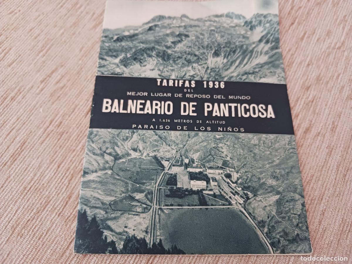 Folletos de turismo: balneario de panticosa, tarifas 1936