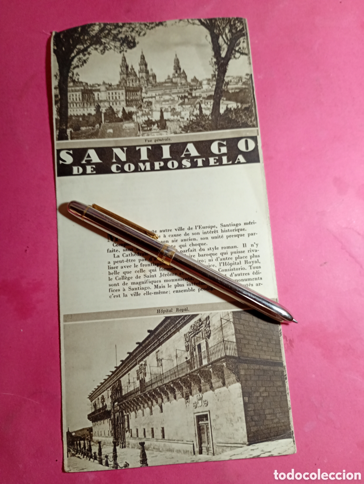 Folletos de turismo: VINTAGE SANTIAGO DE COMPOSTELA PNT PATRONATO NACIONAL DEL TURISMO VIAJES CATALONIA BARCELONA
