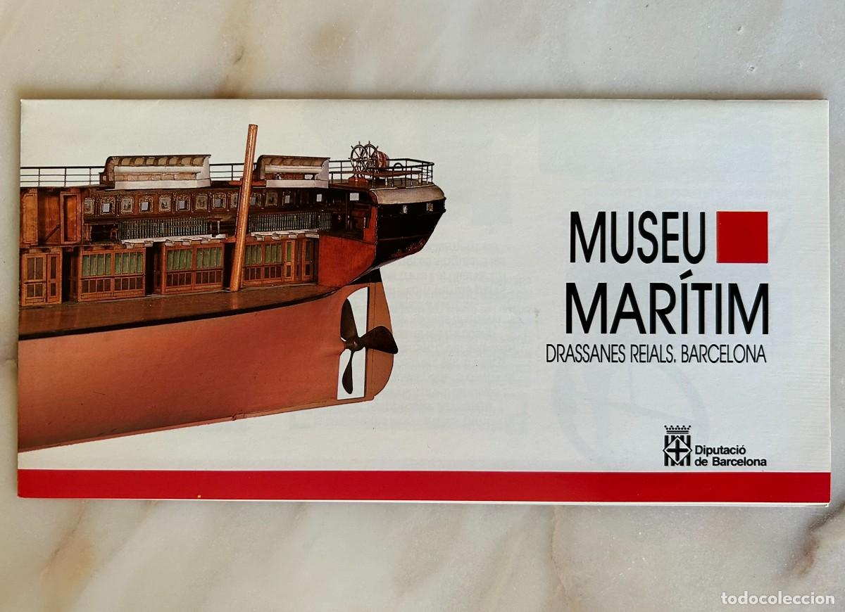 Folletos de turismo: MUSEU MAR&Iacute;TIM - DRASSANES REIALS BARCELONA - DIPUTACI&Oacute; DE BARCELONA - 1986