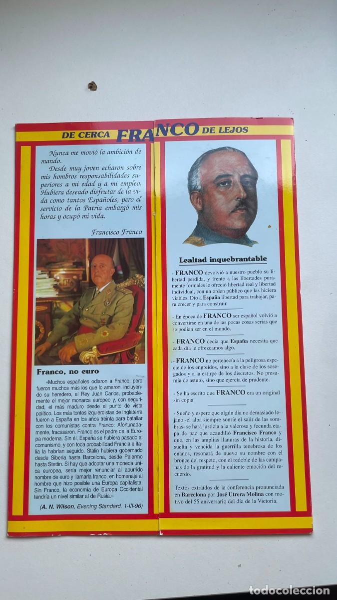Brochures de tourisme: Tr&iacute;ptico / Folleto Conmemorativo Franquista - &rdquo;Espa&ntilde;a Unidad Indivisible&rdquo; (Regalos Frangarmo, S.L. /