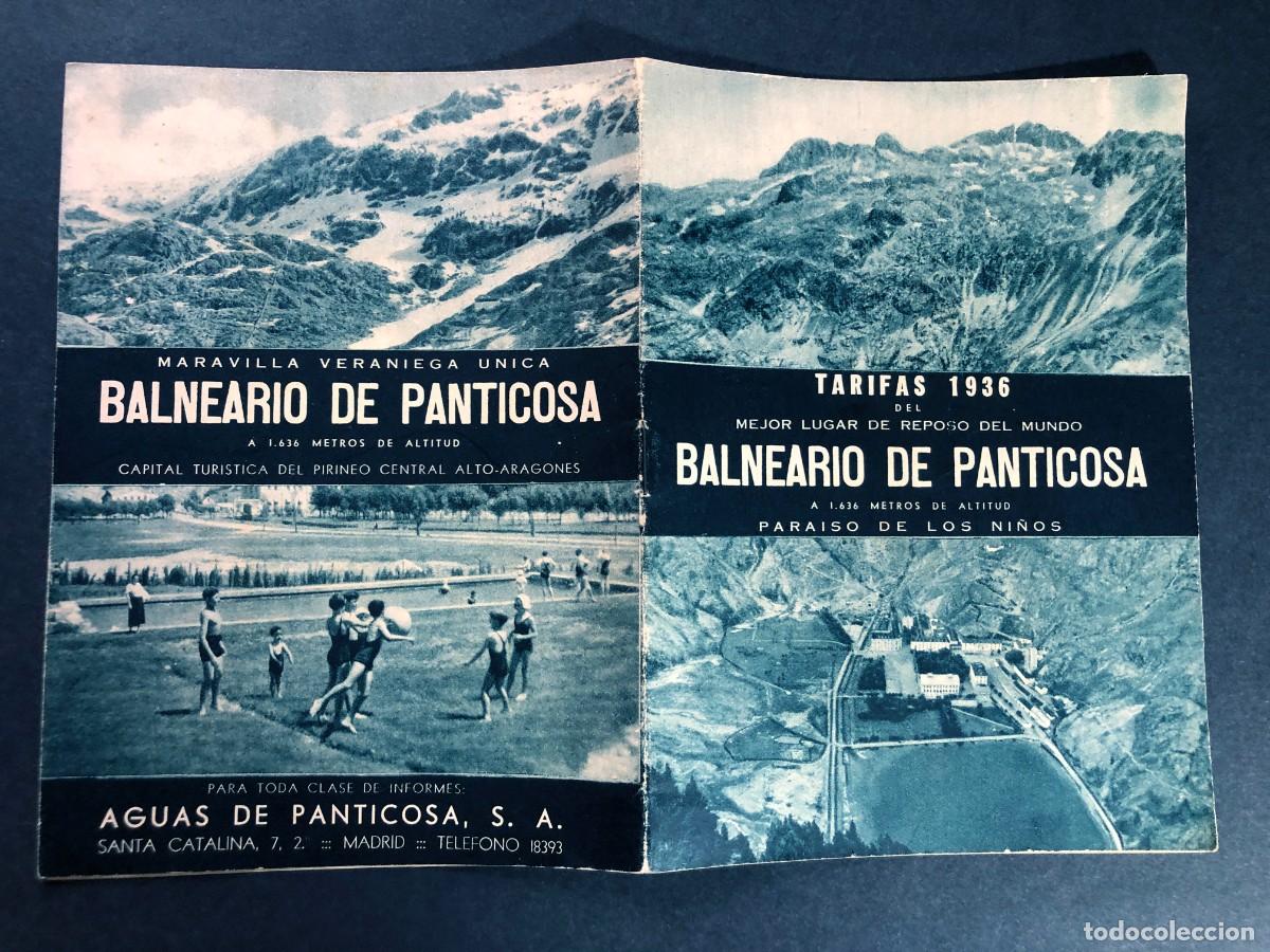 Folletos de turismo: BALNEARIO DE PANTICOSA - TEMPORADA 1936 / FOLLETO TURISMO / 16 P&Aacute;GINAS / HUESCA